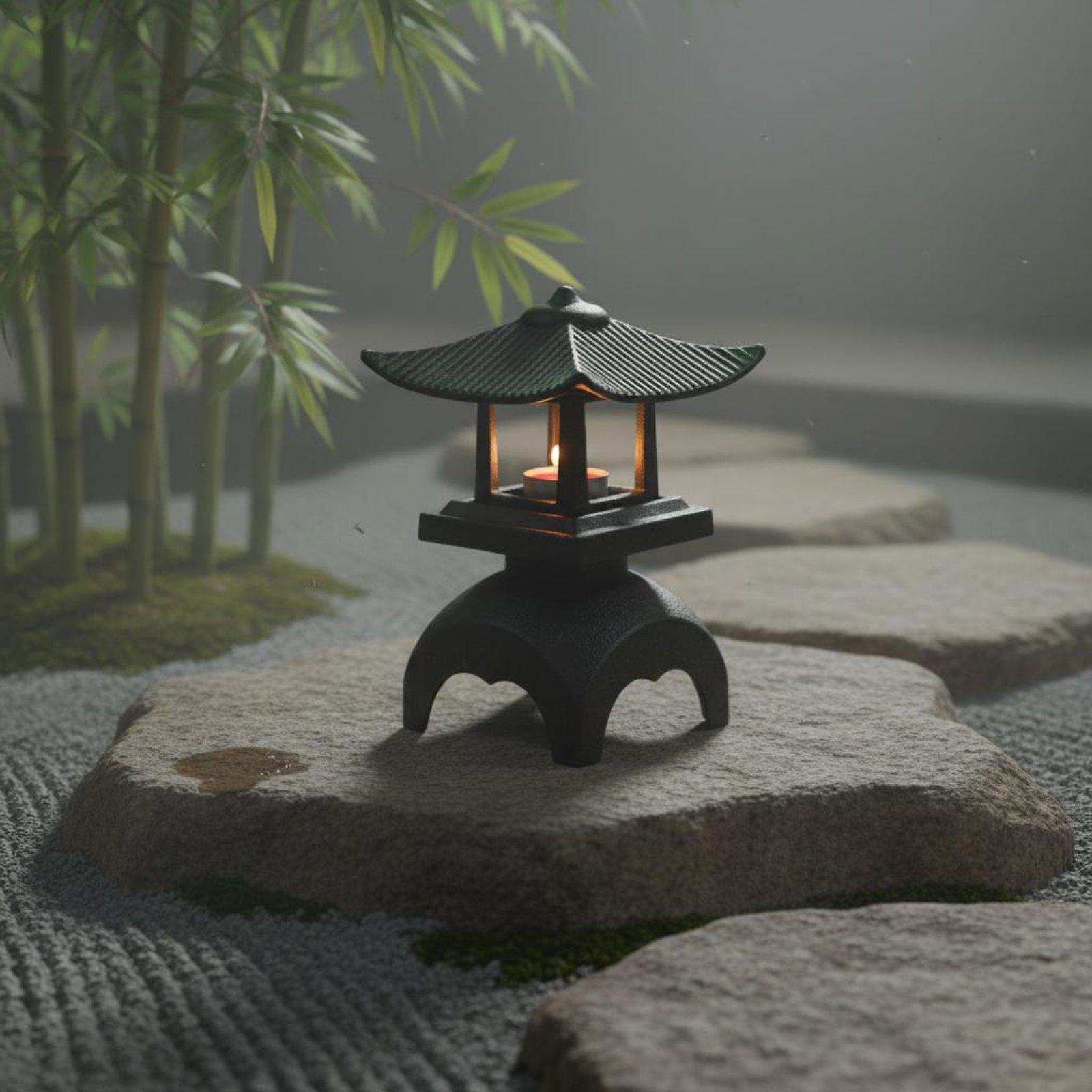 Candle Holder Decor - 우아한 주철 랜턴 캔들스틱 캔들 홀더