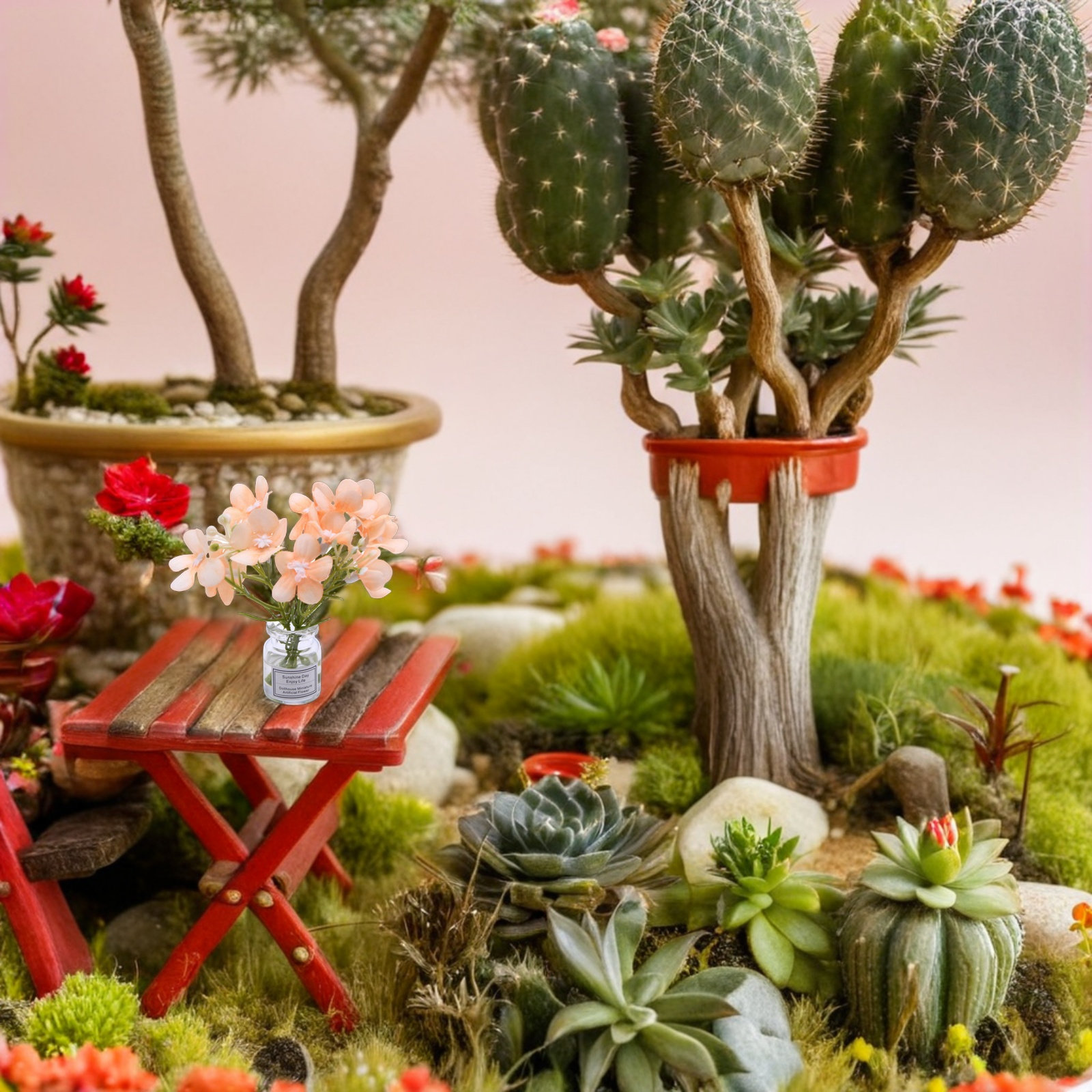 Vase Decor - 꽃병 3개 세트, 집이나 책상 장식용,