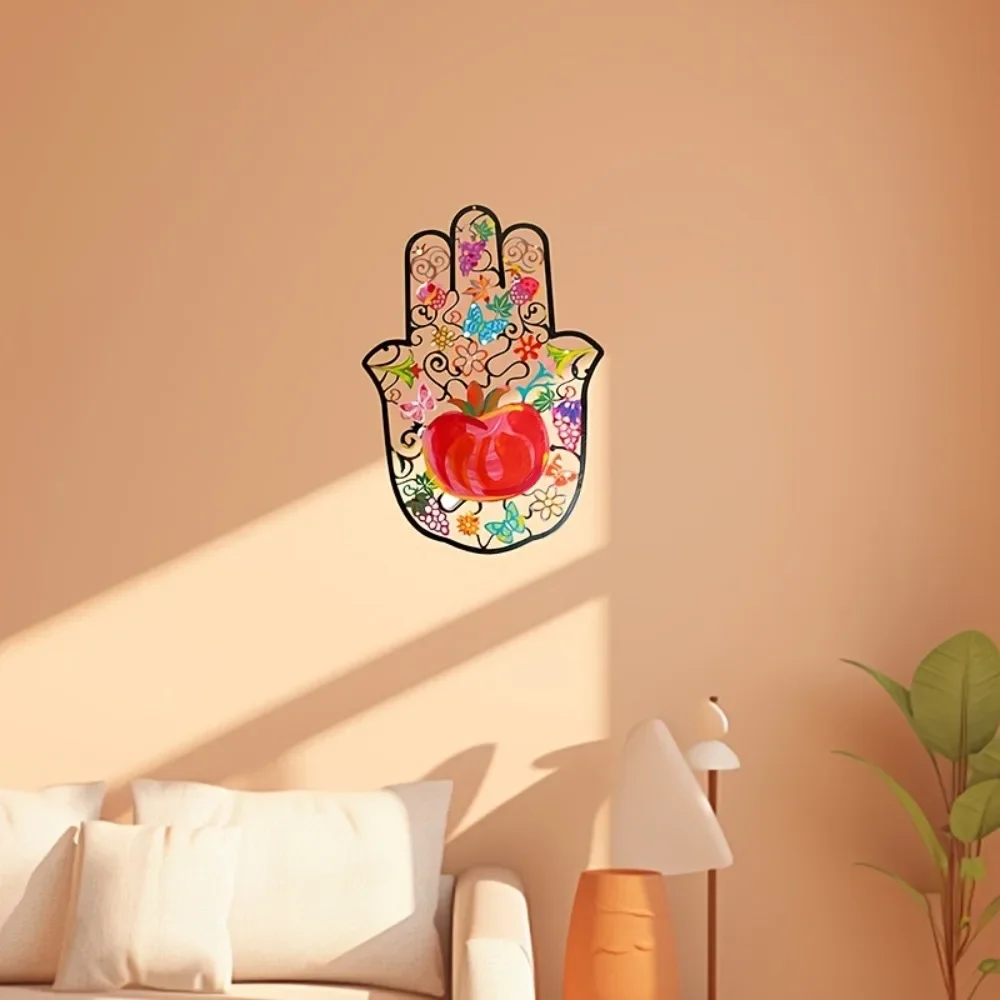 Wall Art - CIFBUY 함사 손 모양의 금속 벽