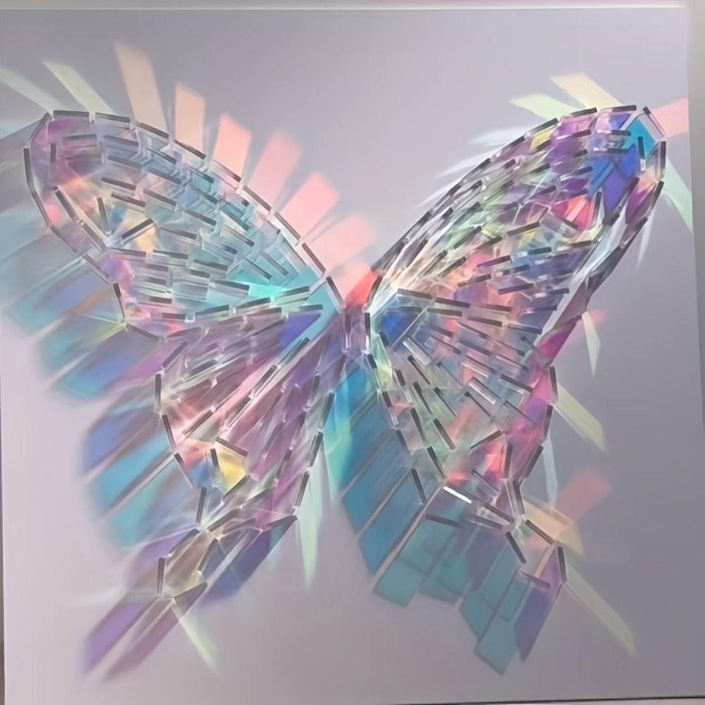 Decorative Mirror - 무지개 빛깔 아크릴 거울 타일 30x30mm