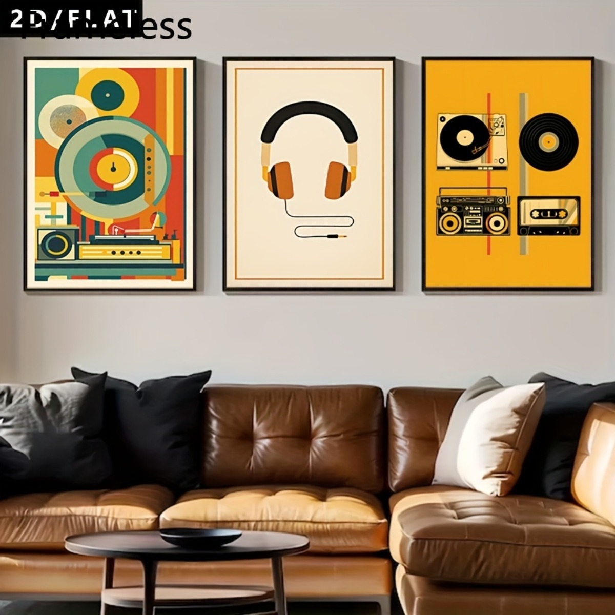 Abstract Canvas Set - (액자 없음, 3개 세트) - 2D