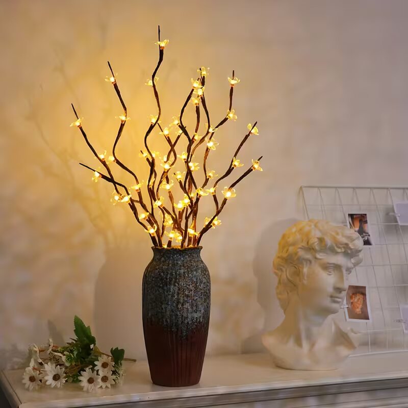 Vase Decor - 1/2PC 20LED 벚꽃 나무 가지 조명