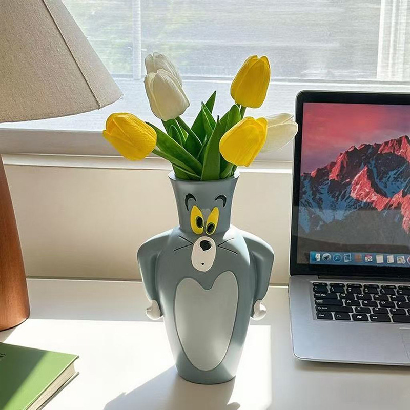 Vase Decor - 만화 톰과 제리 새 꽃병 장식품