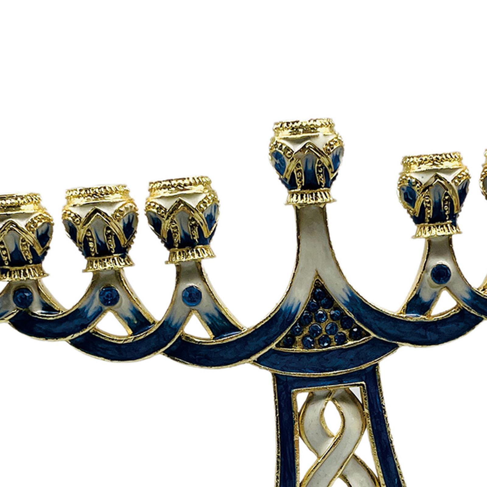 에나멜 마감의 고풍스러운 9개의 촛대가 달린 캔들 홀더 - Candle Holder Decor 리뷰 및 가격