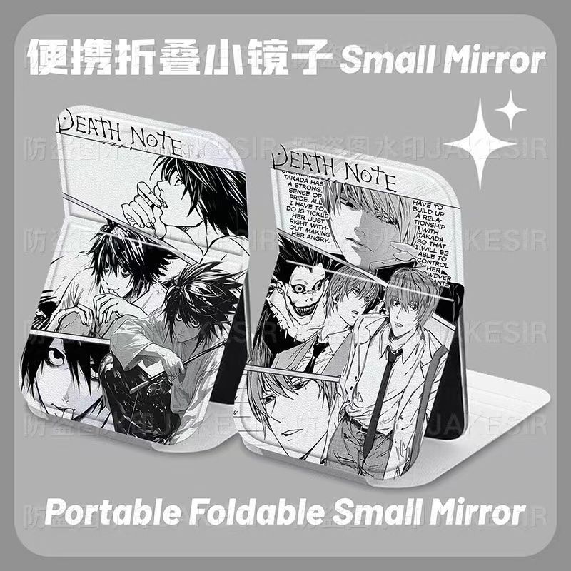 데스노트 라이트 야가미 접이식 화장 거울 휴대용 화장  - Decorative Mirror 리뷰 및 가격