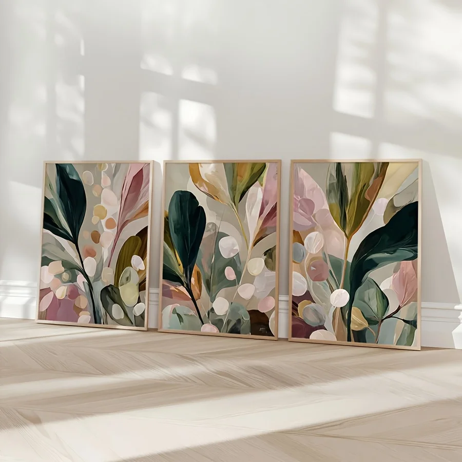대형 사이즈, 3개 1세트, 보헤미안 스타일의 중성적인 - Abstract Canvas Set 리뷰 및 가격