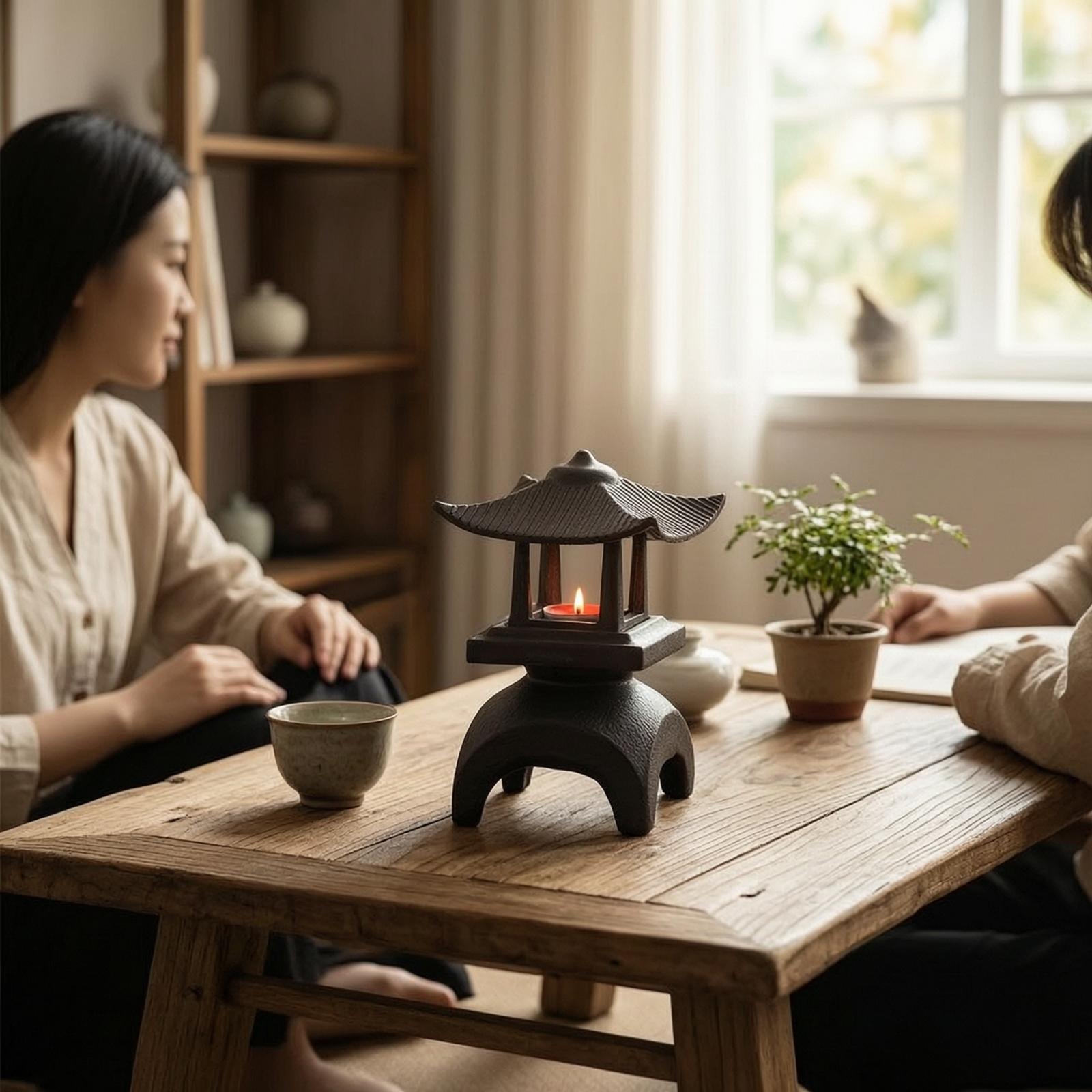 주철 랜턴 오픈워크 캔들 홀더 전통 독서 공간 장식용  - Candle Holder Decor 리뷰 및 가격