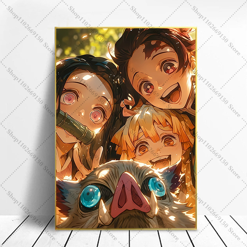 애니메이션 창의적인 그림 홈 데코 액세서리 데몬 슬레이 - Picture Frame 리뷰 및 가격
