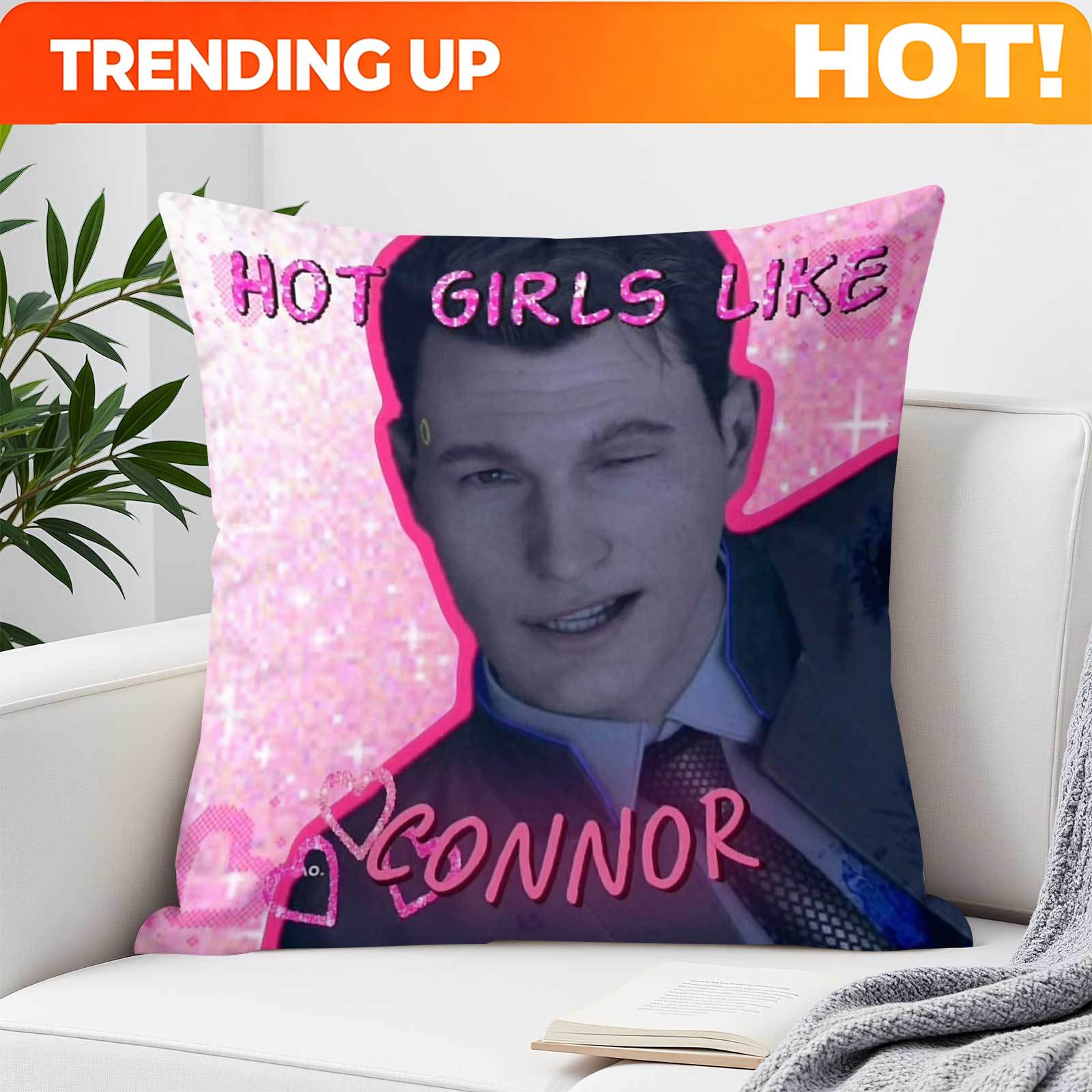 1개 맞춤 제작 CONNOR SO HOT 핑크색 재미있 - Throw Pillow 리뷰 및 가격
