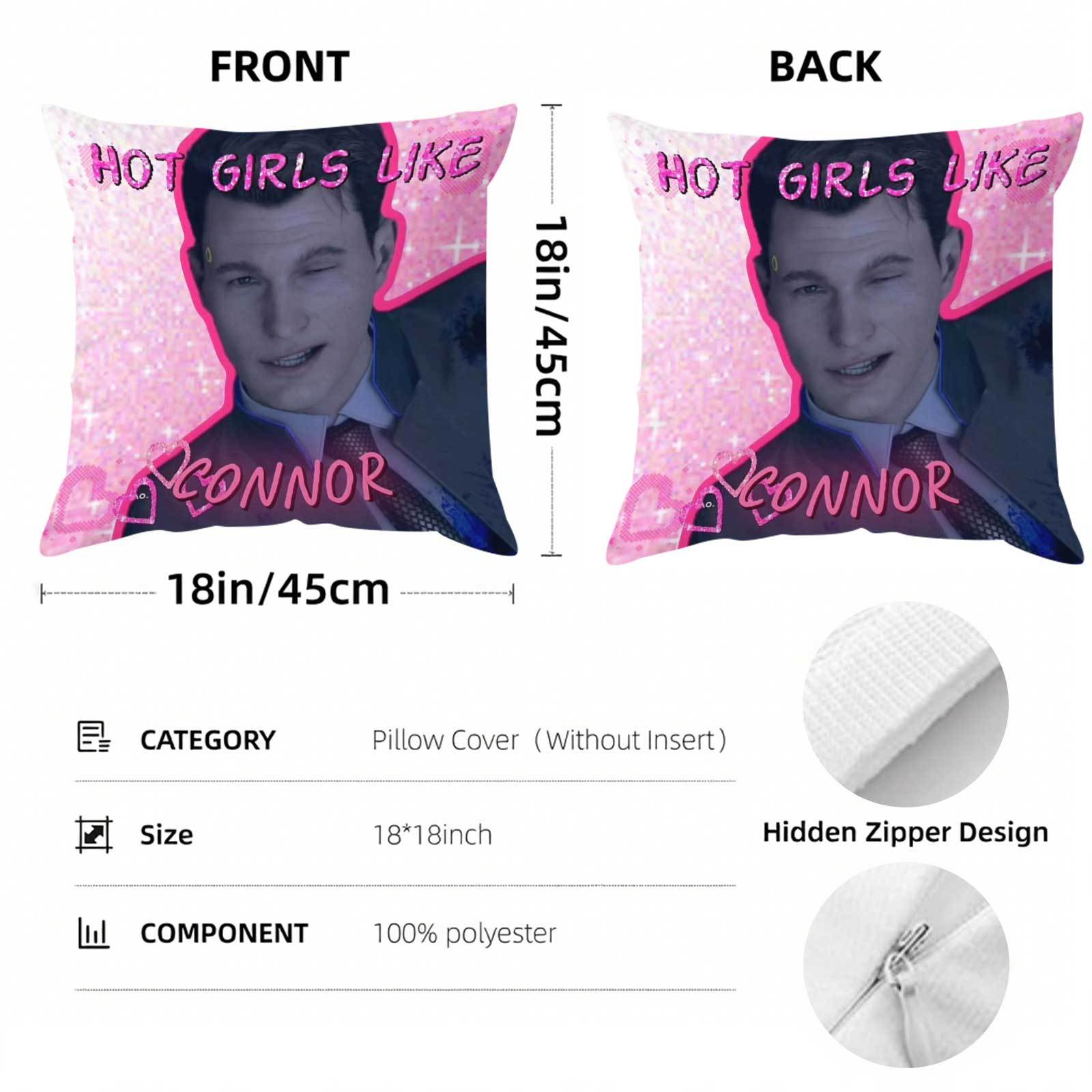 1개 맞춤 제작 CONNOR SO HOT 핑크색 재미있 - Throw Pillow 리뷰 및 가격
