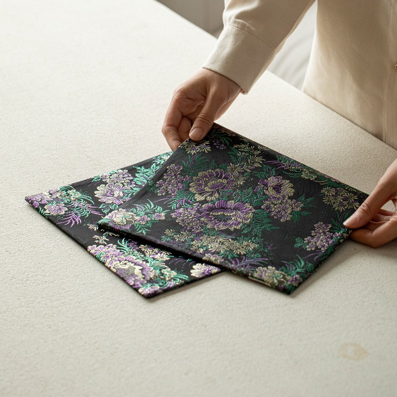 1pc 티 테이블 러너 중국 스타일 더블 레이어 두꺼운 - Table Runner 리뷰 및 가격