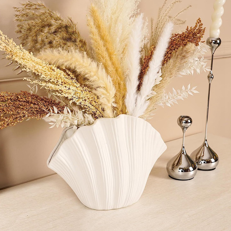 북유럽 스타일 조개 모양 세라믹 화병 홈 데코 테이블탑 - Vase Decor 리뷰 및 가격