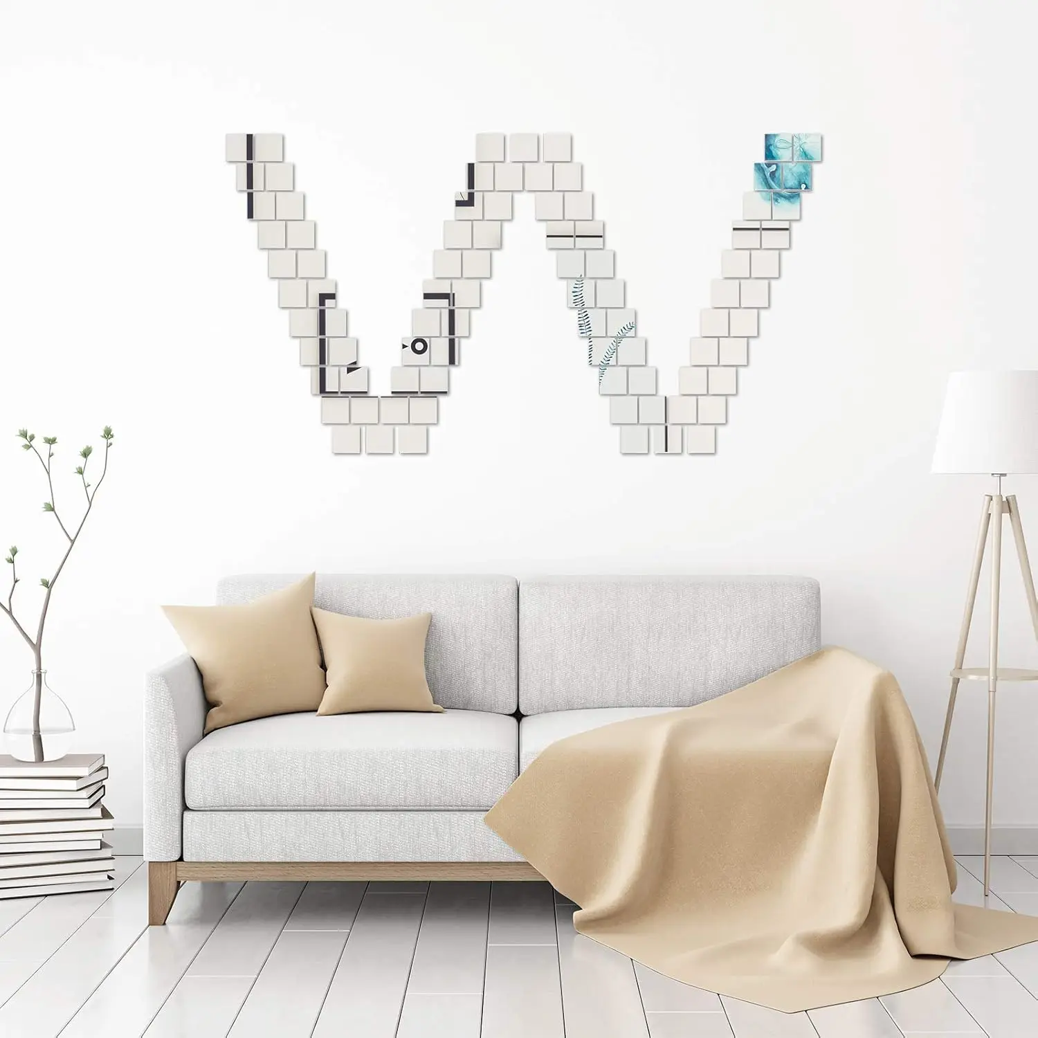 미니 사이즈 사각 거울, 접착식, 1, 2, 3, 4인 - Decorative Mirror 리뷰 및 가격