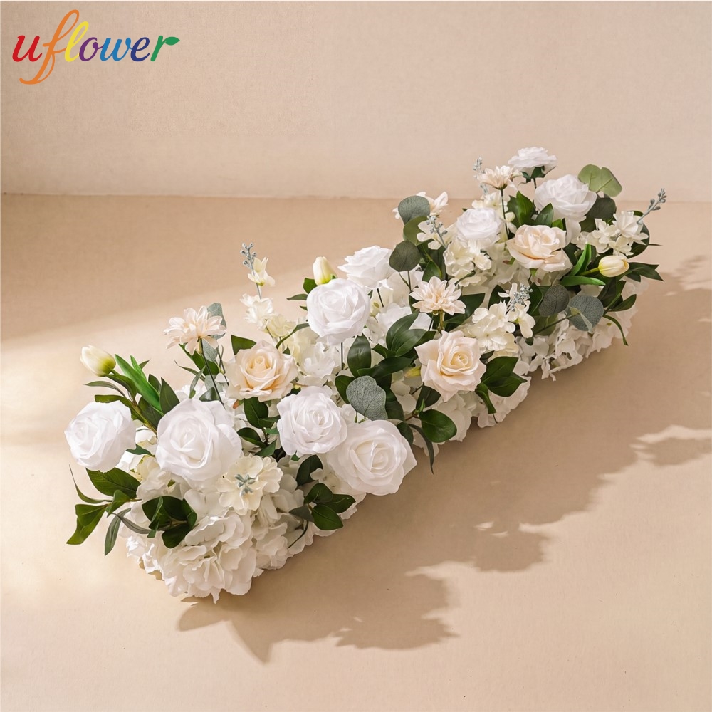 유플라워 로즈 그린 플라워 로우 롱 러너 플라워 배경  - Table Runner 리뷰 및 가격