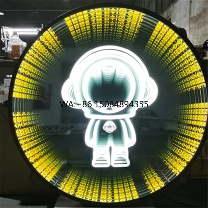 맞춤형 3D LED 무한 거울 사인 다채로운 다층 심연 - Decorative Mirror 리뷰 및 가격