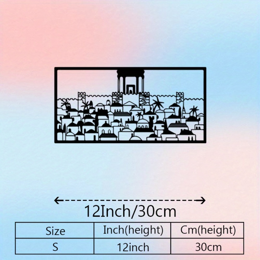 CIFBUY 금속 벽 예술 예루살렘 벽화 동상 유대 문 - Wall Art 리뷰 및 가격